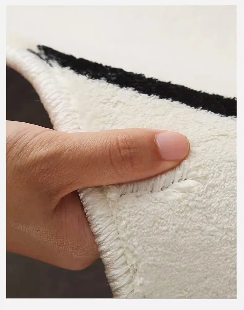 VIKAMA Summer Cartoon Anti Cute Ins Wind Stains Easy Care Floor Mat Comfortable Living Room Bedroom Carpet Home Decoration