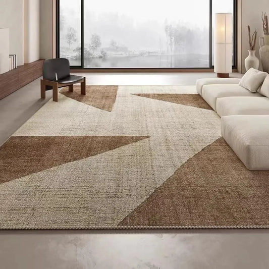 VIKAMA Simple Strip Anti-Fouling Anti-Static Floor Mat Easy Care Living Room Bedroom Loop Pile Carpet Home Decor Outdoor